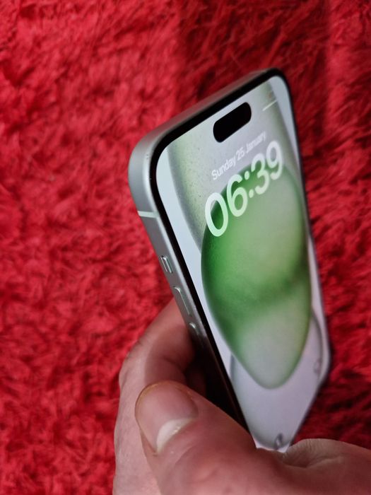-Iphone 15Plus, ca Nou, 128Gb, 8Ram, Green Titanium, ireprosabil, bat-