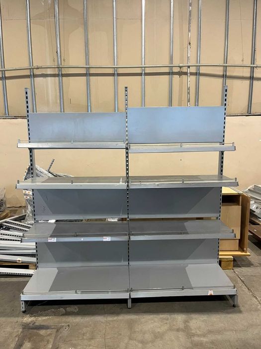 Метални рафтове с висока носимост 200 см, стелажи за магазини и други