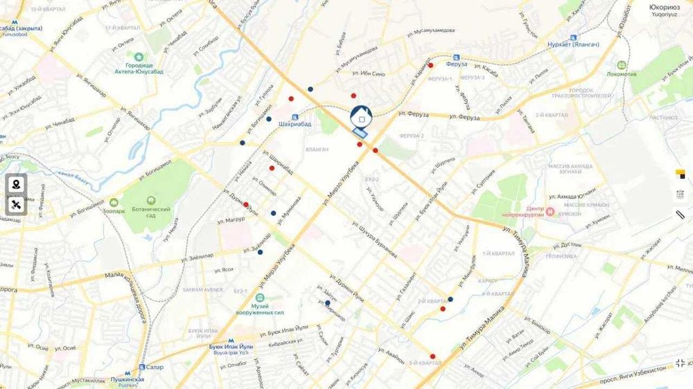 Мирзо Улугбек Экобазар 1 ком 36м2;