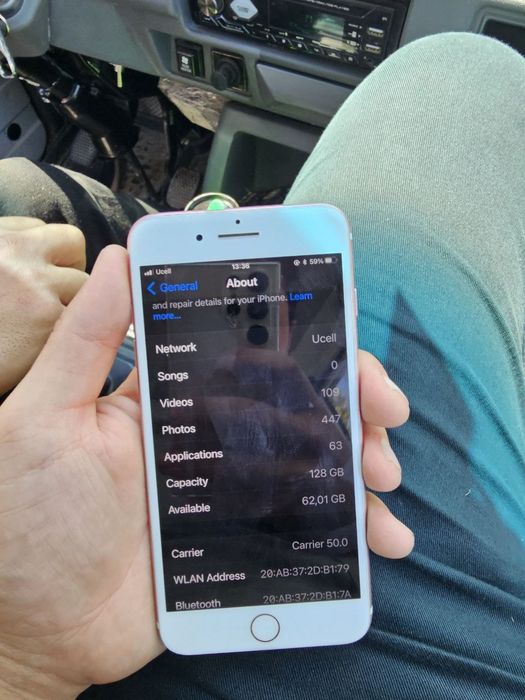 Iphone 7+ yomkis 80 holati edeal