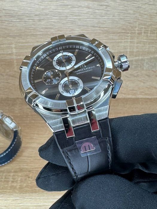 Новое поступление на кожаном ремне Maurice Lacroix Chronograph (кварц)