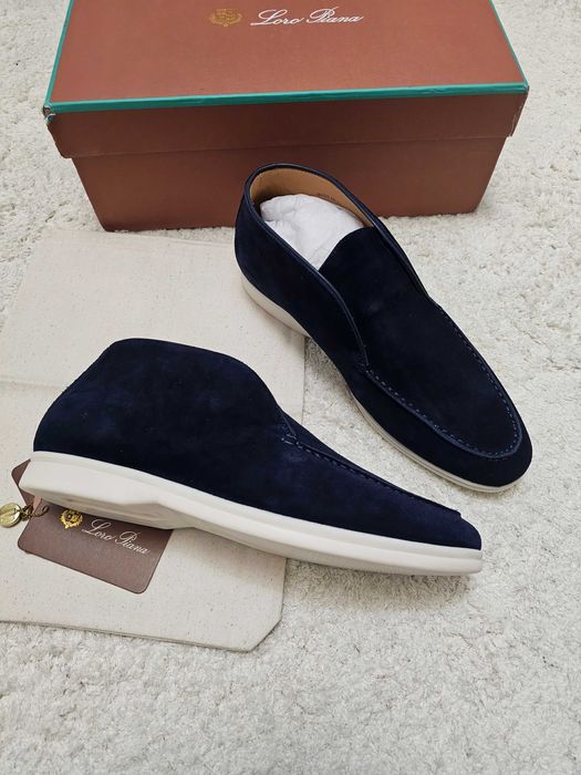 Loaferi L.P. inalti bleumarin, marimi 40-45, mocasini Premium