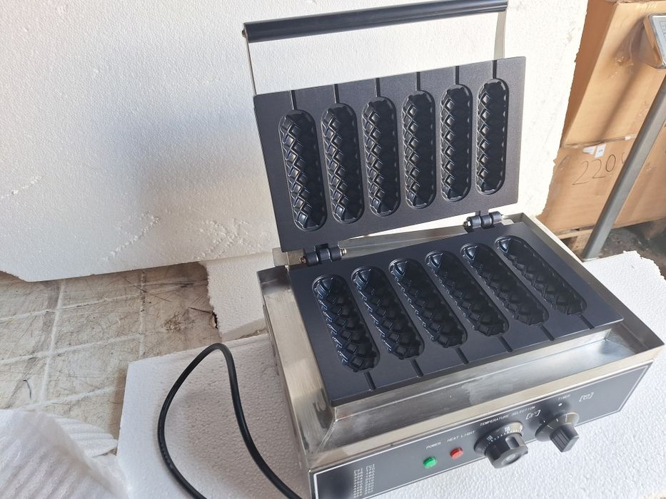 Хот дог  гофретник на клечка професионална машина- Нова