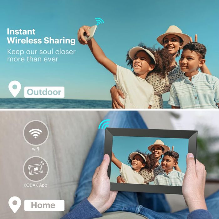 Цифровая фоторамка Kodak CF102P 10.1 IPS екран сенсор Wifi + 32gb