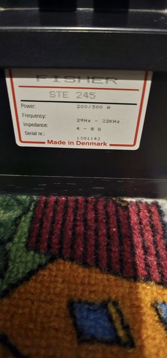 Boxe Fisher STE 245