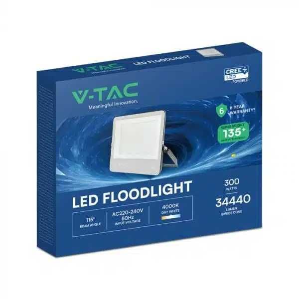 LED Прожектор 300W V-tac с CREE диоди 34440 лумена  6 години гаранция