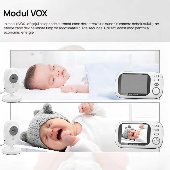 Baby Monitor WiFi Performtech™ NightVision HD, Suport Baby Monitor