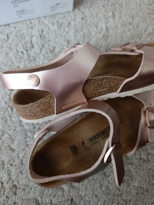 Детски сандали BIRKENSTOCK розово златно, номер 34