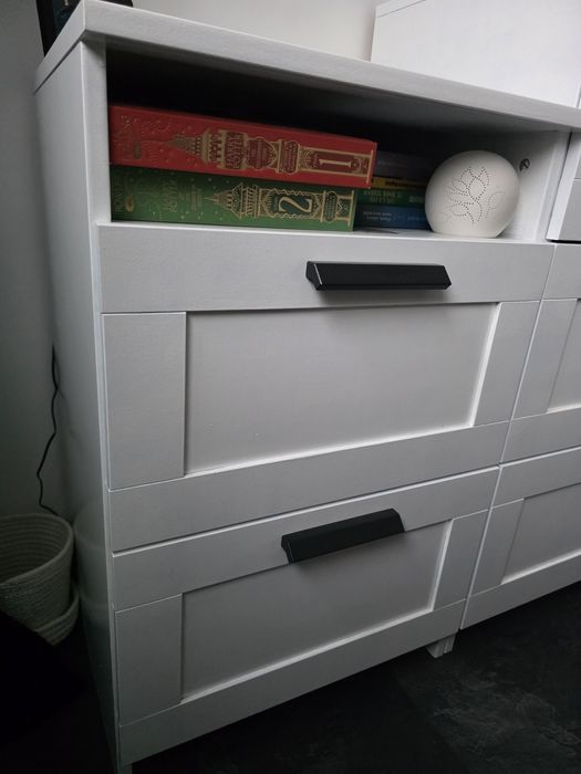 Comoda IKEA alba, 2 sertare 50×42 cm