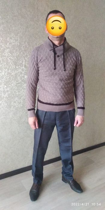 Полувер, рубашка, брюки