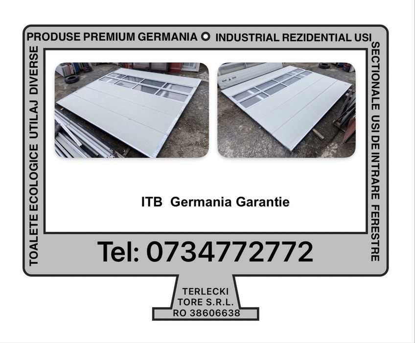 USA SECTIONALA INDUSTRIALA poarta hala garaj H 357 x L 406 Germania