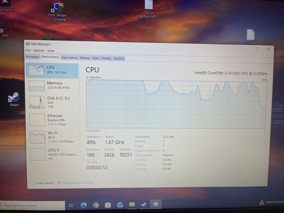 Vand Laptop Lenovo