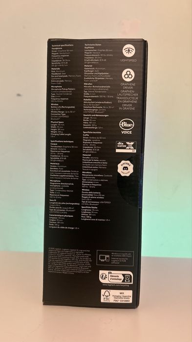 Logitech pro 2 x lightspeed геймърски слушалки висок клас