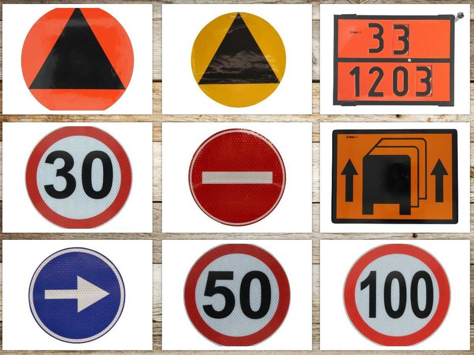 Обозначителни табели и стикери за камион