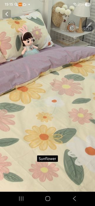 Постельное бельё хлопок 100%.