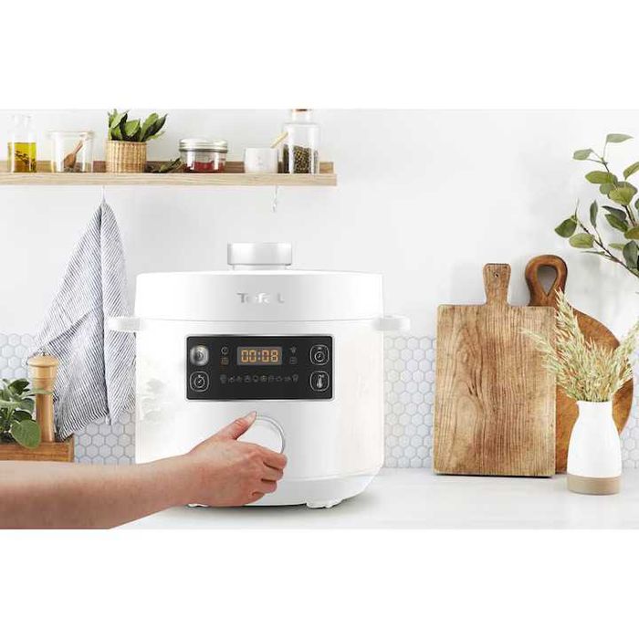 Oala sub presiune electrica Tefal Turbo Cuisine, alb