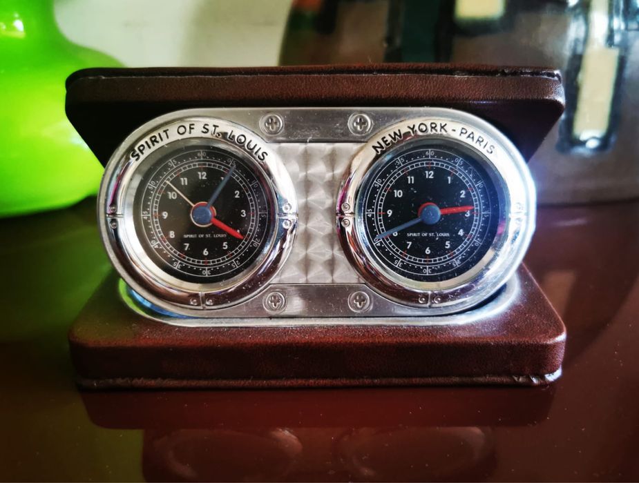 Полеви часовник Lambert колекция SOSL будилник с кожен калъф стомана