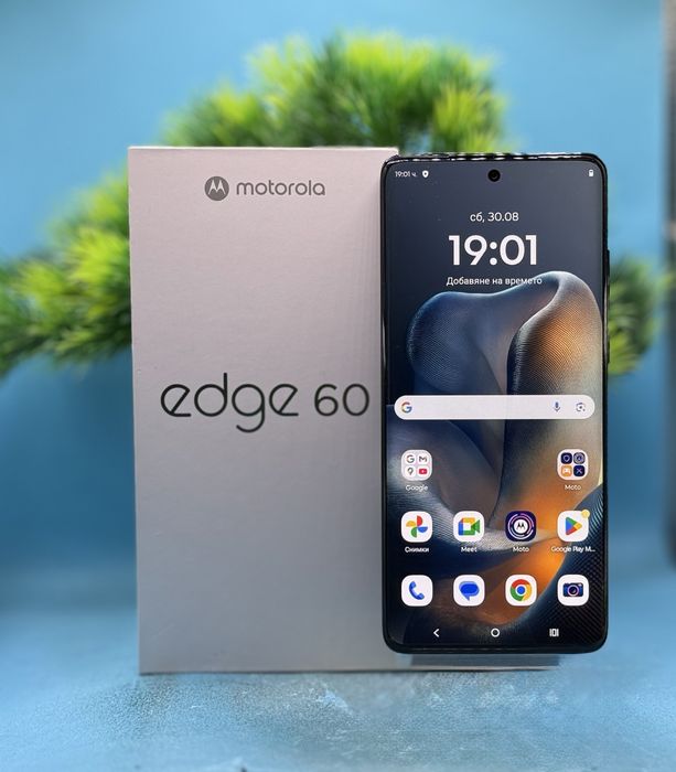 ГАРАНЦИОНЕН! Motorola Edge 60, 256GB, 8GB RAM,5G PANTONE Gibraltar Sea