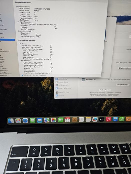 Macbook Air M3 LLA 15 dyum  16GB/512GB full box sotiladi