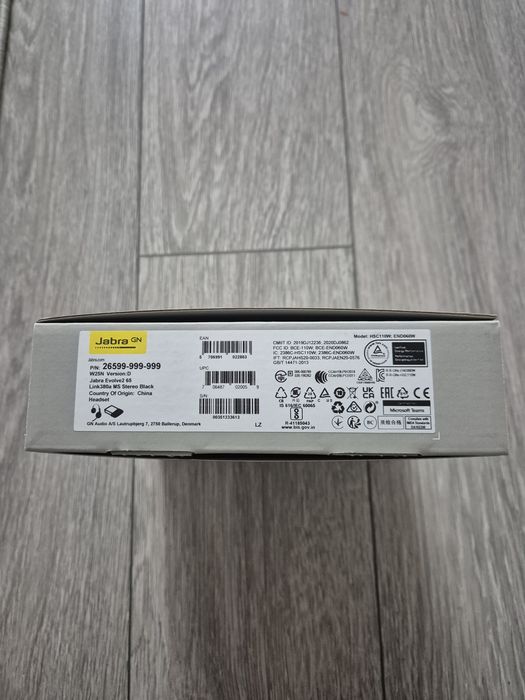 Casti wireless cu microfon Jabra Evolve2 65 MS, NOI