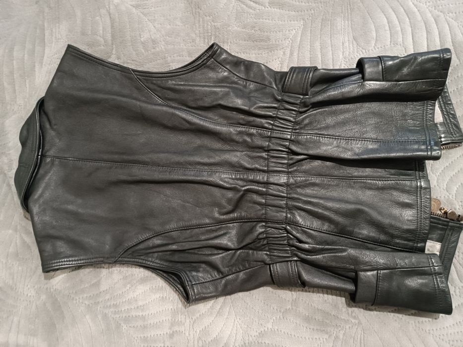 Кожаные брюки, кожаный жилет
