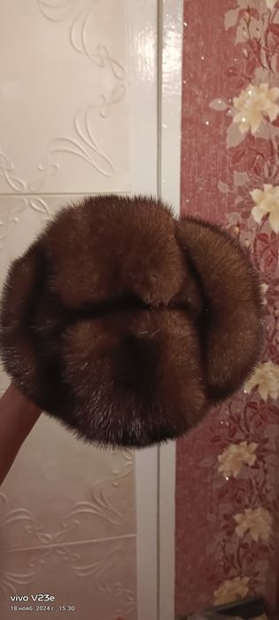 Норковая шапка мжская .