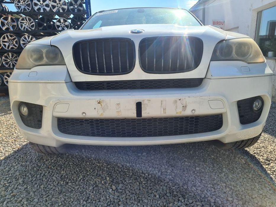 Bara fata BMW X5 E70 Facelift 2010 - 2013 ALB (1283) Diesel model cu spalatoare far