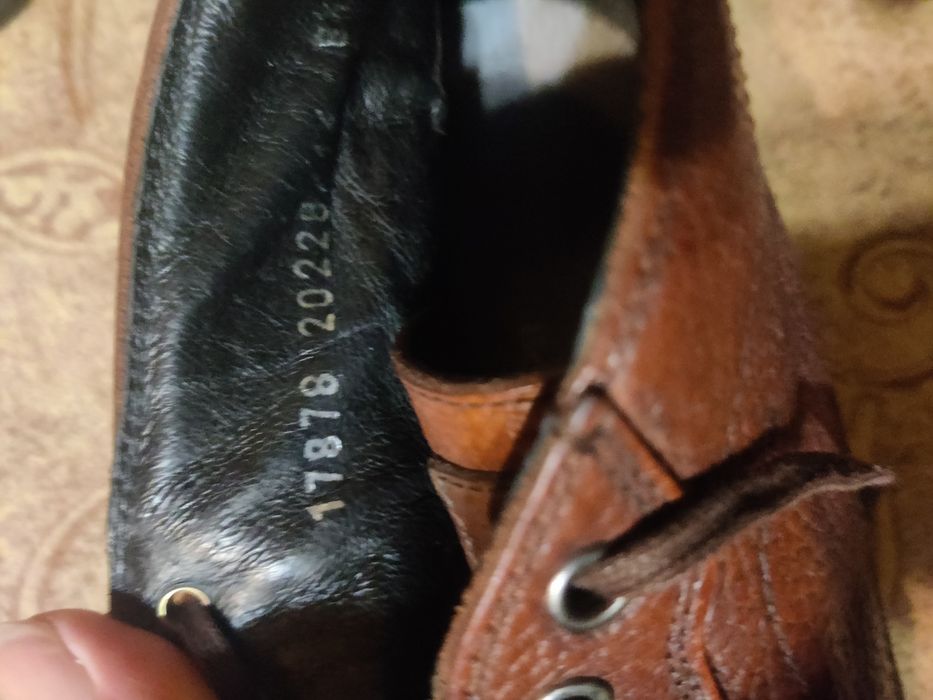 Мъжки кожени  елегантни боти Floris van Bommel.Размер 43,5