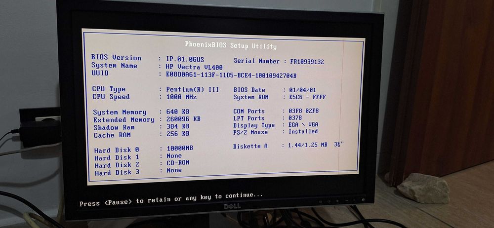 Calculator vechi  Hp Vectra VL 400 pentium III, Windows 98