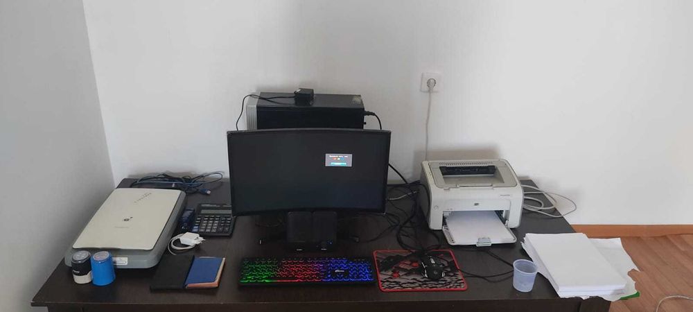 Компьютер в комплекте с ( принтером , сканером)  для работы
