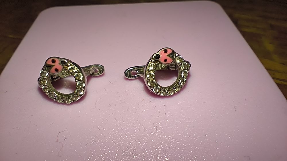 Детски сребърни обеци