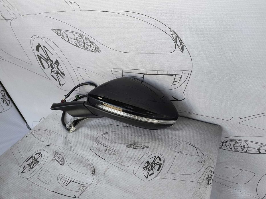 Oglindă Stânga 6 PINI Volkswagen Golf 7 2012-2020 / Cod OEM 5G2857507BN (5C2)
