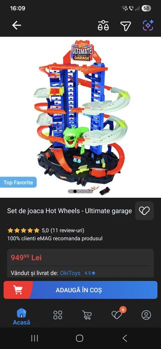 Set de joaca Hot Wheels - Ultimate garage