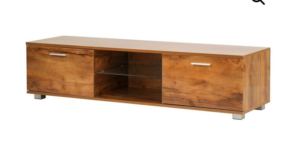 ТВ шкаф –  LED осветление – ширина 140 см.  гланцирани плоскости