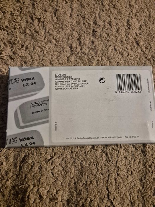Radiere (gume) Factis LX24 ideale aplicatii artistice. Cutie. Spania