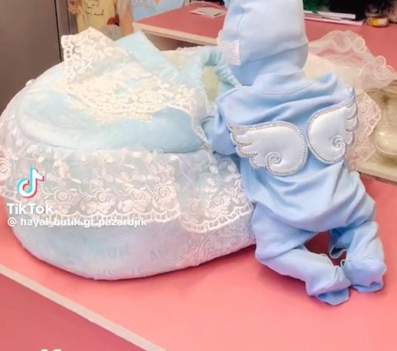 Бебешка Кошница Синя