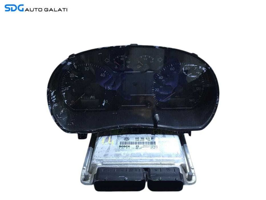 Kit Pornire ECU Calculator Motor Ceas Ceasuri Bord Chei Cheie CIP Imobilizator Volkswagen Polo 9N 9N2 2002 - 2005 Cod 045906019BP 0281012194 [L2258]