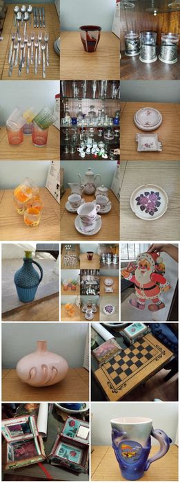 Чаши , сервизи, дамаджана, пепелници от Соц