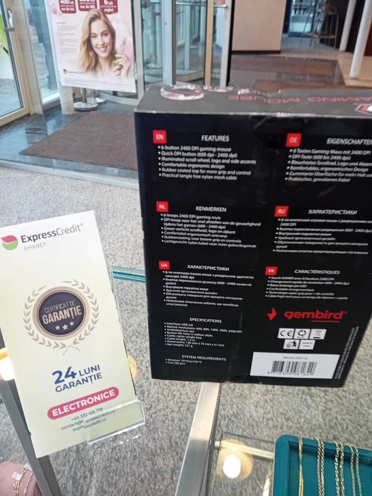 Mouse Gembird sigilat (Iulius Mall)(B-49200) Garantie 2 ani!