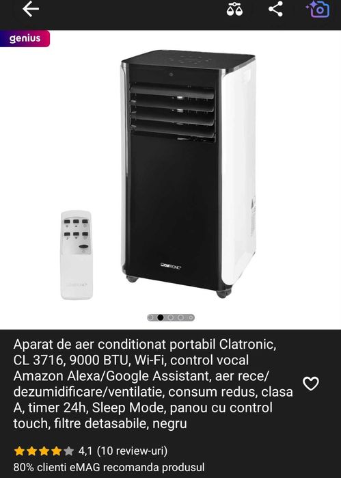 Aparat de aer conditionat portabil