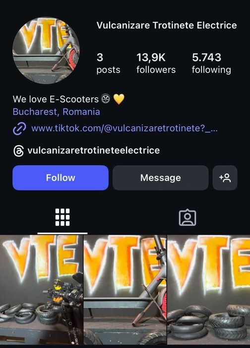 Vulcanizare Scuter/Moped/Trotinete Electrice