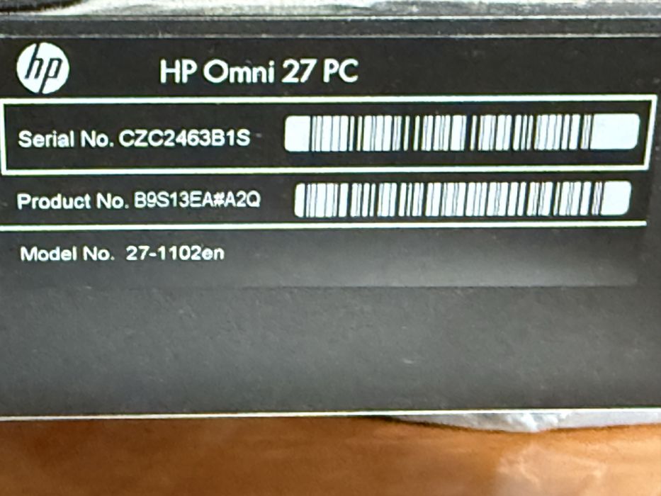 Продам моноблок HP Omni 27 PC