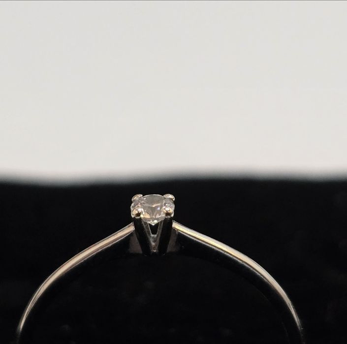 Inel logodna aur 18k diamant (marimea 52)