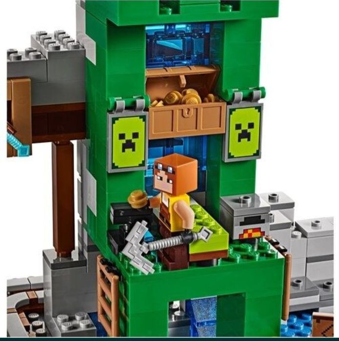 Майнкрафт шахта 852 деталей из коллекции лего высококачественная