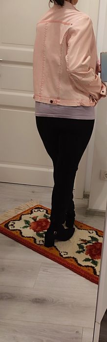 Gecuta Softy Outwear,roz pudra, cambrată slim fit, fină