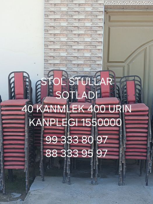 Stol stullar sotiladi