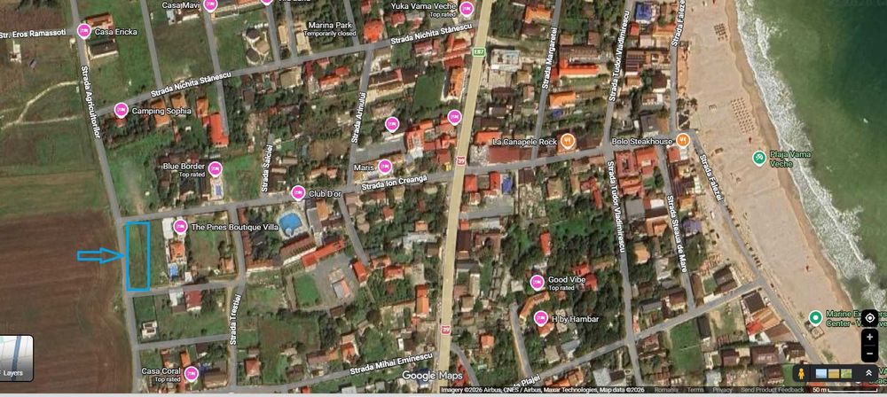 Teren intravilan 1111mp - VAMA VECHE – ideal pensiune/complex turistic