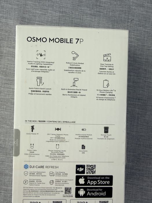 Sistem de stabilizare DJI Osmo Mobile 7P, Negru
