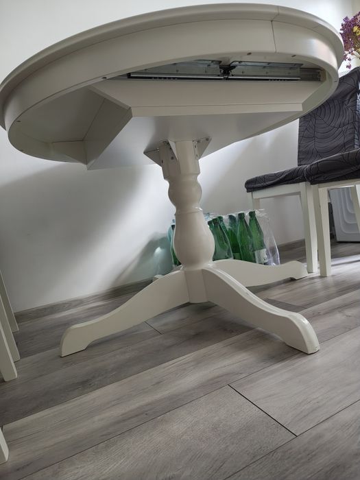 Vand Masa Extensibila Alb 110/155 cm