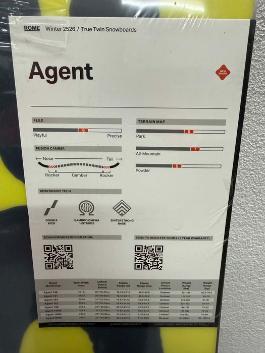 placa noua snowboard rome agent wide L158